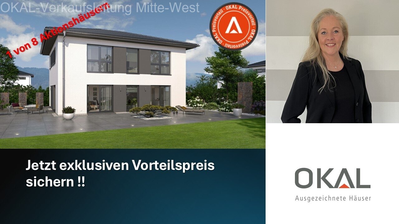 Aktion !! MODERNES WOHNHAUS MIT ELEGANTEM WALMDACH - Malervorbereitet auf Ihrem Grundstück Aktion !! MODERNES WOHNHAUS MIT ELEGANTEM WALMDACH - Malervorbereitet auf Ihrem Grundstück