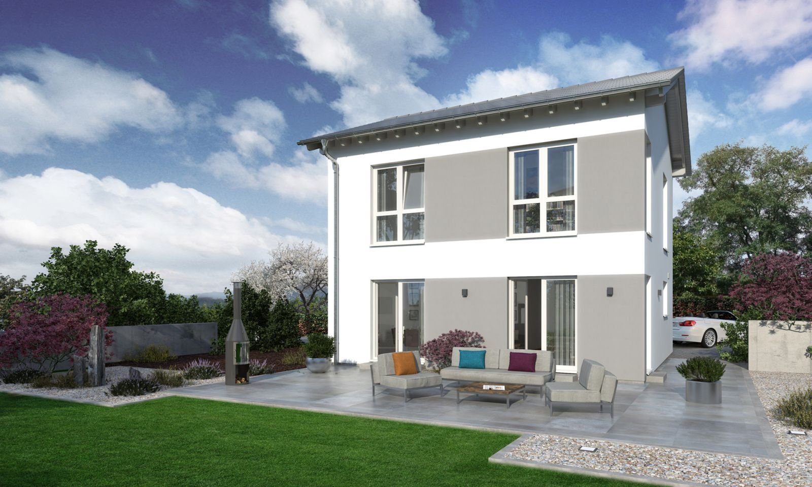 TRAUMHAUS AUF IHREM GRUNSTÜCK, WOHNLICHE STADTVILLA MIT KLAREN FORMEN TRAUMHAUS AUF IHREM GRUNSTÜCK, WOHNLICHE STADTVILLA MIT KLAREN FORMEN