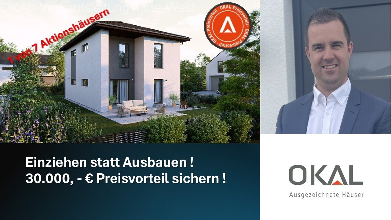AKTION !! Ihr Traumhaus – gebaut auf Ihrem Grundstück oder mit unserem Grundstücksservice - EINZUGSFERTIG AKTION !! Ihr Traumhaus – gebaut auf Ihrem Grundstück oder mit unserem Grundstücksservice - EINZUGSFERTIG