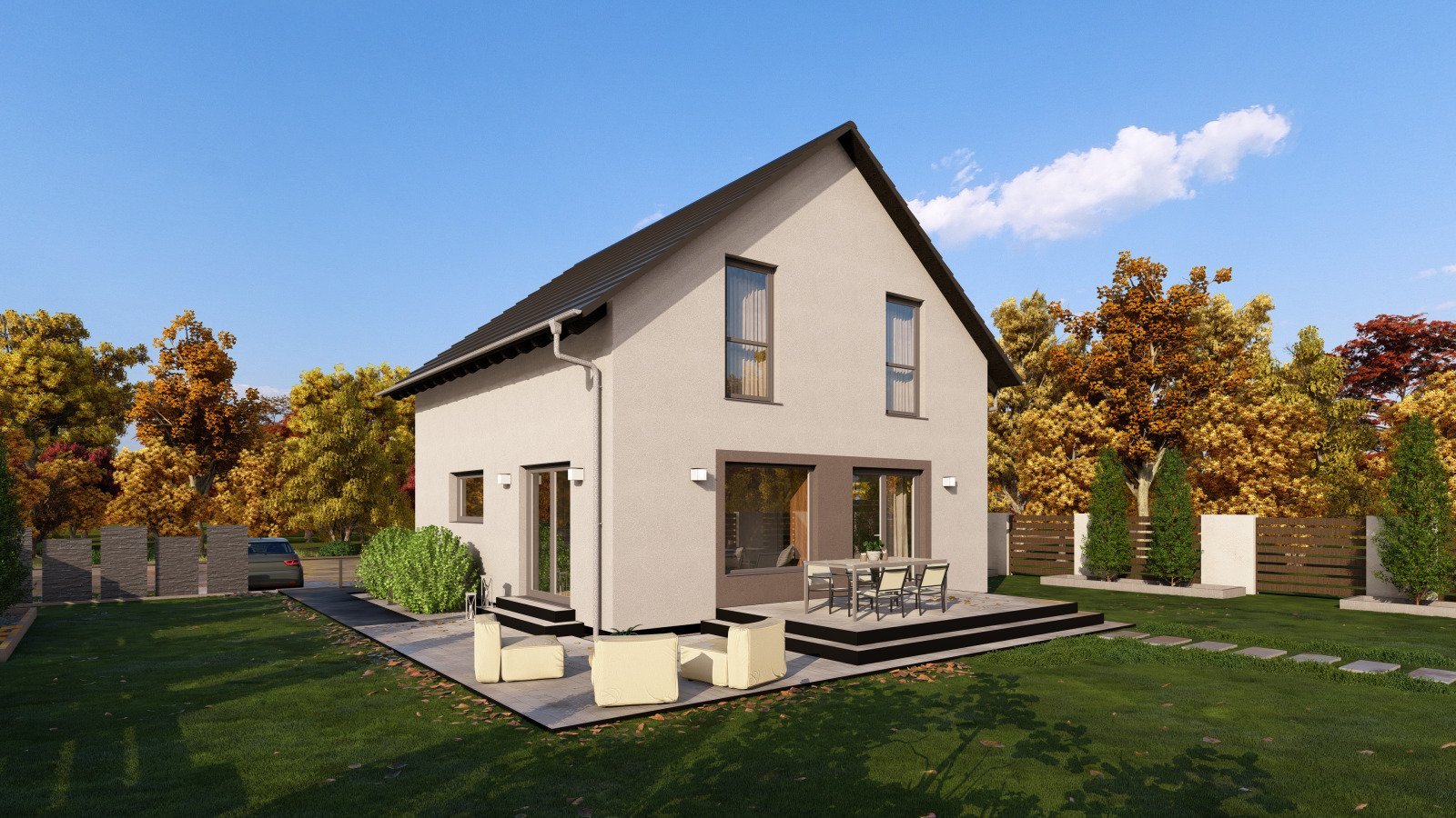 EINFAMILIENHAUS MIT OFFENER ARCHITEKTUR - einzugsfertig inkl. Bodenplatte EINFAMILIENHAUS MIT OFFENER ARCHITEKTUR - einzugsfertig inkl. Bodenplatte