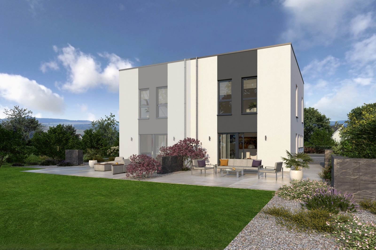 MODERNE ARCHITEKTUR TRIFFT AUF GEMÜTLICHKEIT MODERNE ARCHITEKTUR TRIFFT AUF GEMÜTLICHKEIT