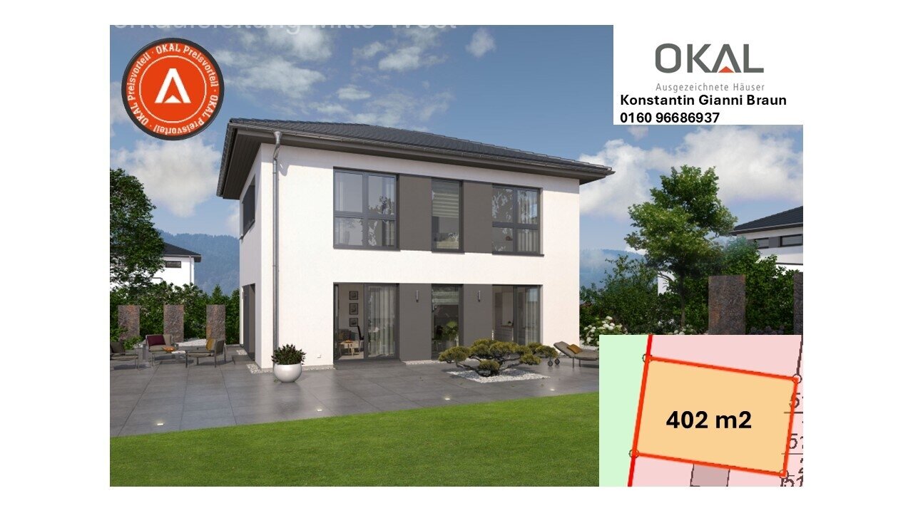 Feldrandlage Neubaugebiet: Einzugsfertige schöne Stadtvilla mit Büro Feldrandlage Neubaugebiet: Einzugsfertige schöne Stadtvilla mit Büro