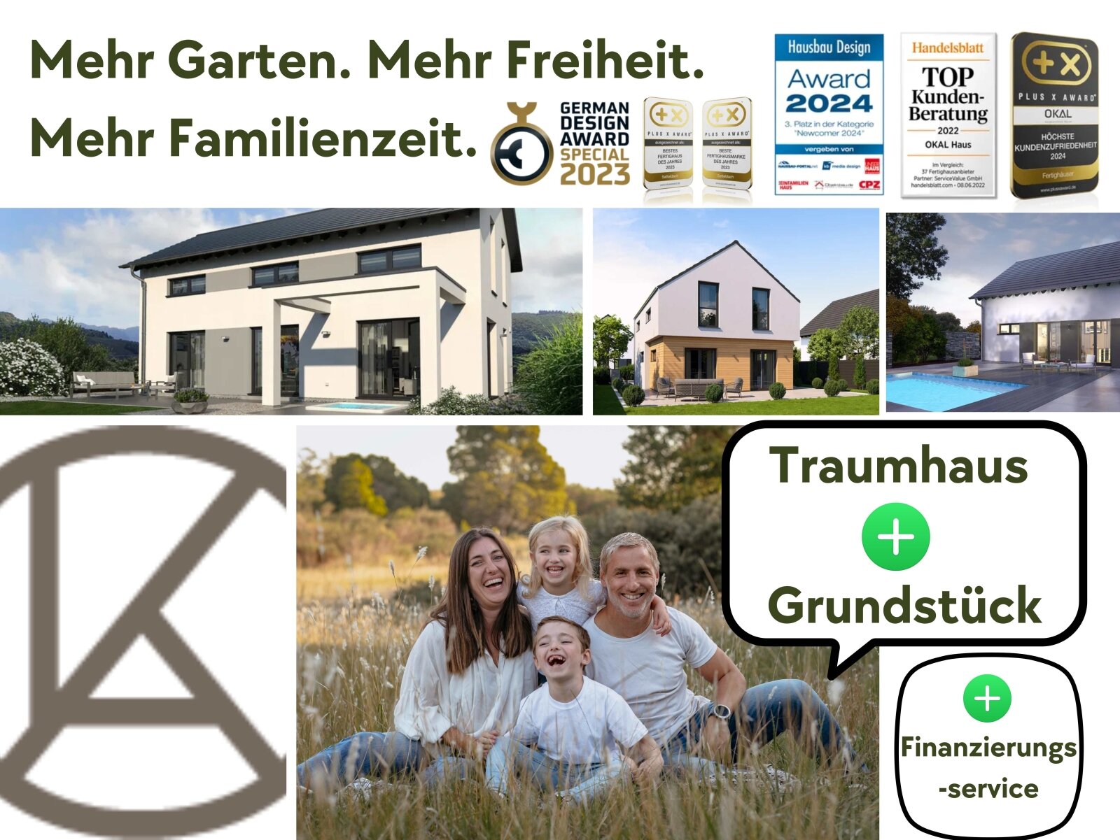 Sicher bauen für Familien + Grundstück mit Garten Sicher bauen für Familien + Grundstück mit Garten