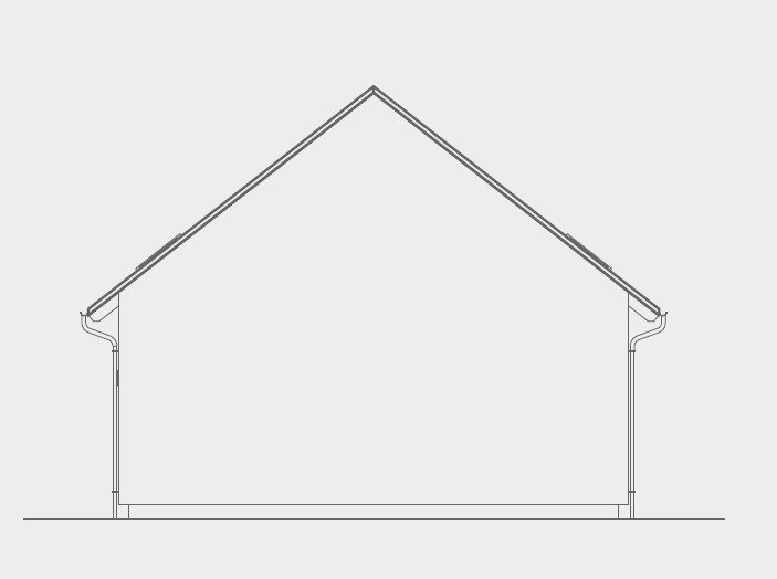 Ansicht Gebäudeabschlusswand zum Nachbarhaus