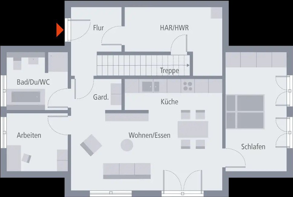 Erdgeschoss (Einliegerwohnung)