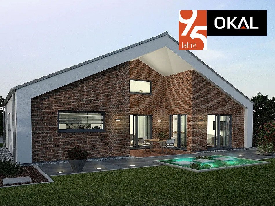 Wohnen auf einer Ebene - ein Bungalow als Musterhaus. Mit Wohnkeller. Wohnen auf einer Ebene - ein Bungalow als Musterhaus. Mit Wohnkeller.