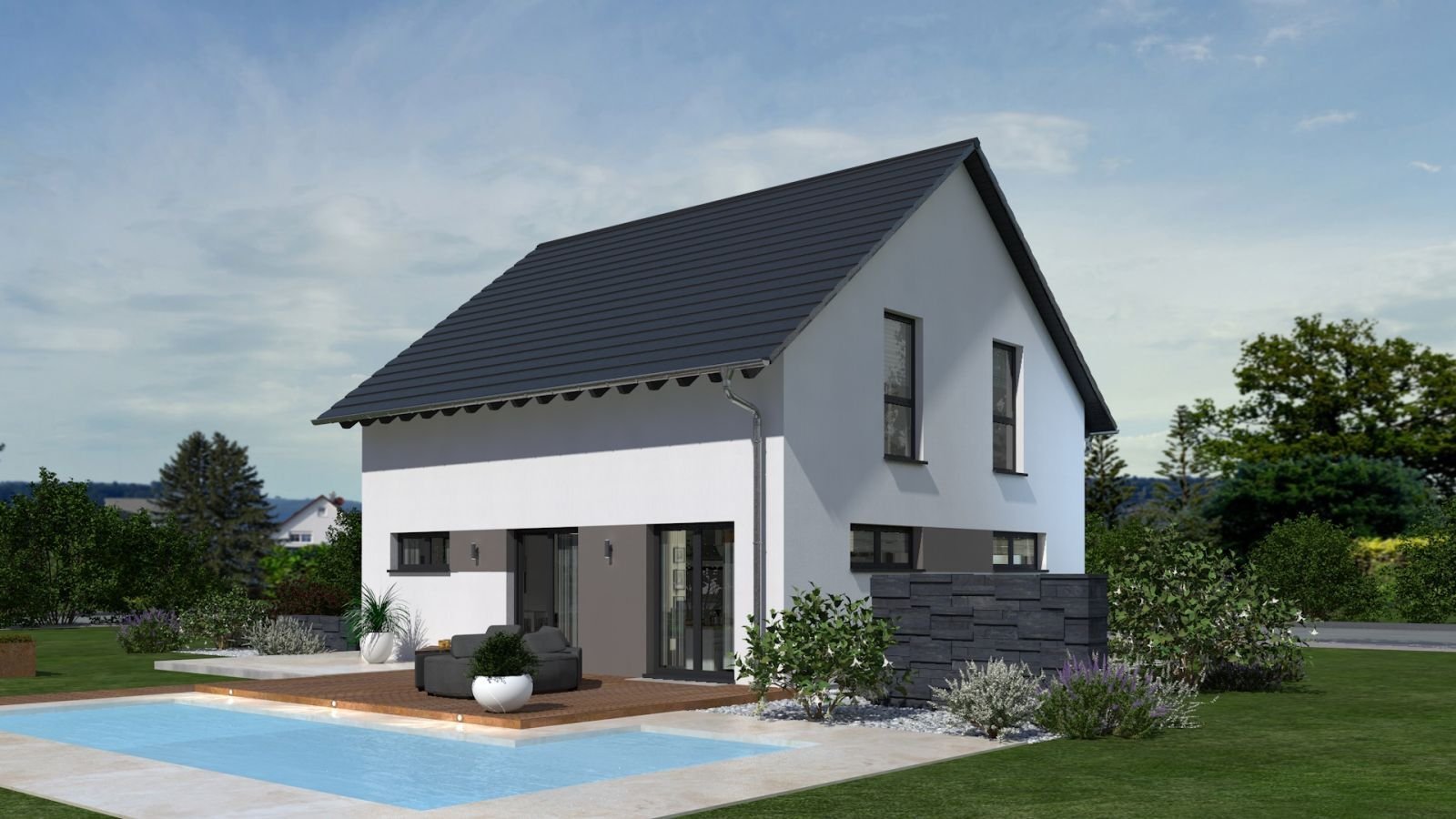 TRAUMHAUS MIT GRUNDSTÜCK, Teilungsprojekt DAS KLASSISCHE EINFAMILIENHAUS MIT OFFENER BAUWEISE TRAUMHAUS MIT GRUNDSTÜCK, Teilungsprojekt DAS KLASSISCHE EINFAMILIENHAUS MIT OFFENER BAUWEISE
