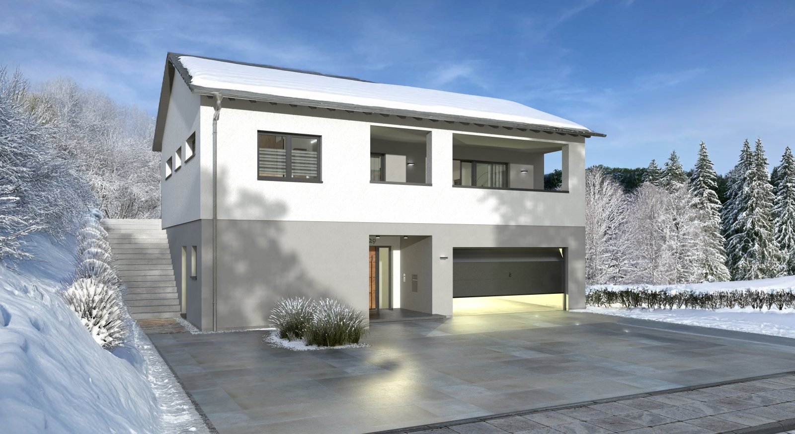 DESIGNHAUS AUF GRUNDSTÜCK MIT FERNBLICK DESIGNHAUS AUF GRUNDSTÜCK MIT FERNBLICK